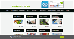 Desktop Screenshot of foliekniven.dk